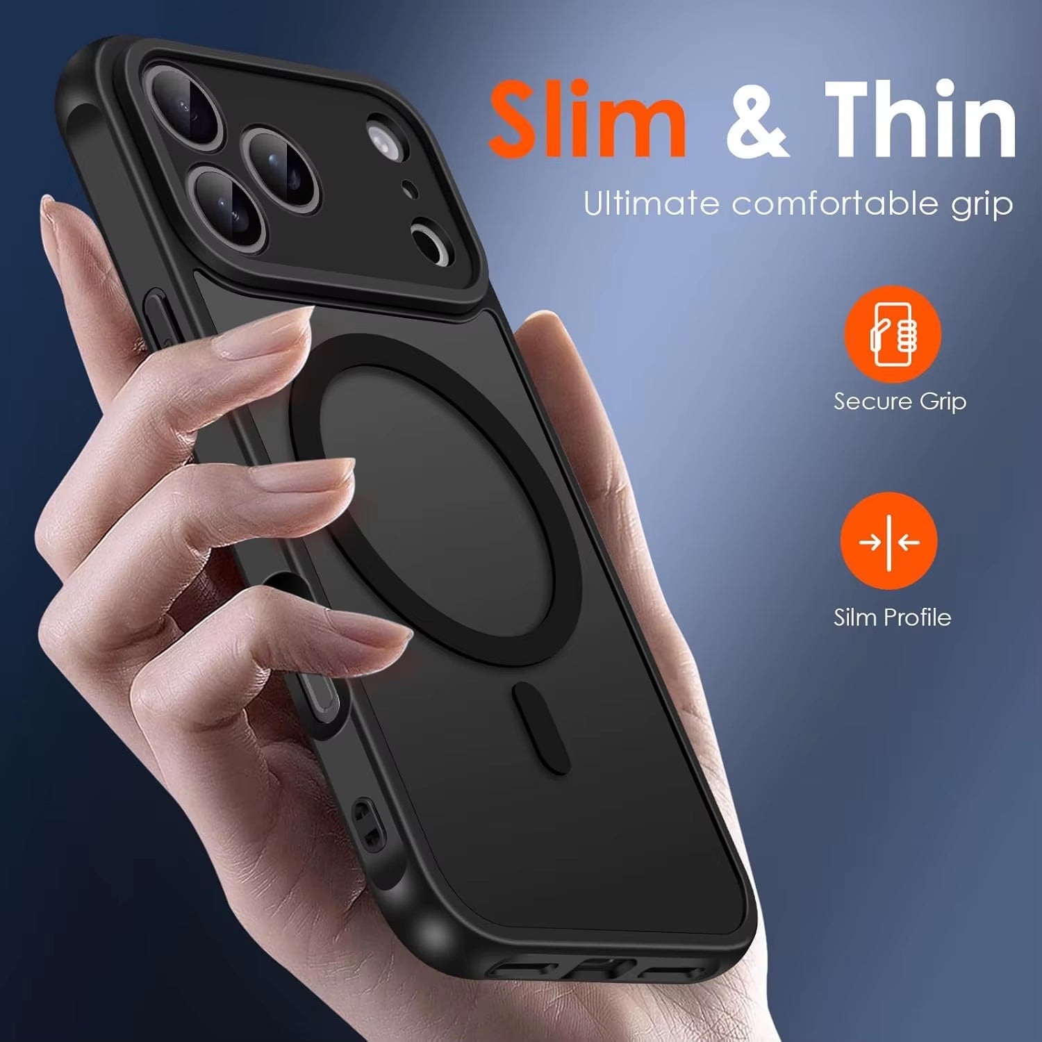 For Magsafe Strong Magnetic Wireless Charging Case for Iphone 17 Pro Max Air 17Promax 5G Shockproof Matte Back Cover Coque