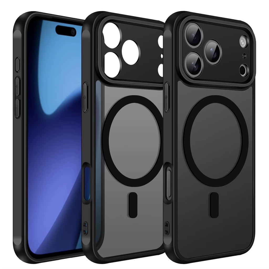 For Magsafe Strong Magnetic Wireless Charging Case for Iphone 17 Pro Max Air 17Promax 5G Shockproof Matte Back Cover Coque